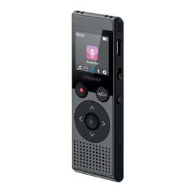 Samvix 766162174774 Student 128 Gray And Black Gb Office Voice Recorder Mp3 Player