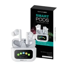 Samvix 766162175764 Smartpods Kosher Mp3 Player With 64gb Memory No Sd Slot White