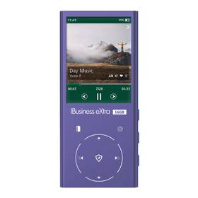 Samvix Ibusinessextra16gpur Ibusiness Extra 16gb Kosher Mp3 Player With Dual Micro Sd Slots Purple