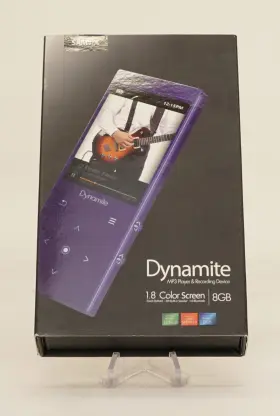 Samvix-mp3bl Samvix Dynamite Kosher Mp3 Player 8gb W Bluetooth Touch Voice Recorder Blue