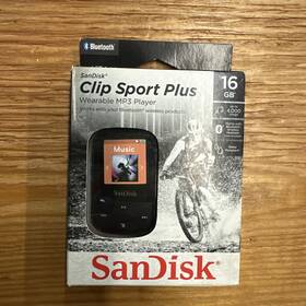 Sandisk 525325 Sansa Clip Sport Plus Black 16gb Mp3 Bluetooth Player Fm Radio