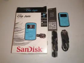 56498 Sandisk Sandisc Clip Jam Microsdhc Card Mp3 Player 8gb Storage Blue