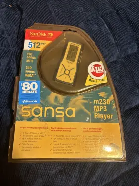 M230 Sandisk 619659024642 Sansa 512mb Mp3 Player - New Read