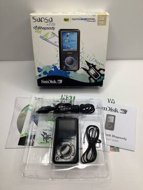 Sandisk 619659030094 Sansa E250r Rhapsody Black 2 Gb Digital Mp3 Media Player Read