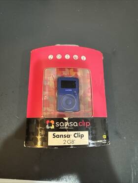 Sandisk 619659041533 Sansa Clip 2gb Mp3 Player Blue Sealed
