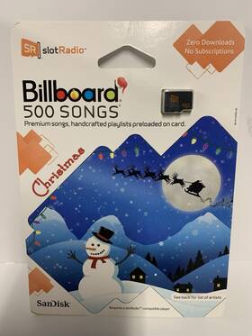 Sandisk 619659061807 Billboard 500 Songs Christmas Sr Slot Radio 5 Playlists Nip