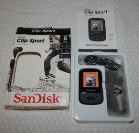 Sandisk 619659107451 Clip Sport Mp3 Player 8gb Unused Opened Packaging