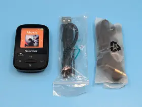 Sandisk 619659107468 Sansa Clip Sport Black 8gb Mp3 Player Fm Radio -refurbished
