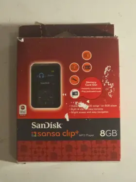 6568 Sandisk Sansa Clip Plus 8gb Of Storage Mp3 Player Recorder Fm Radio