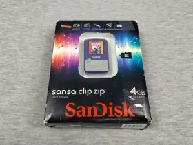 Sandisk 676639067793 Sansa Clip Zip 4gb Mp3 Player Purple Nob