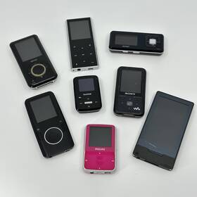Sandisk 99766498367 Lot Of 8 Mp3 Sansa Sony Philips Zune Player Untested Sold As Is