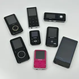 99766498367 Sandisk Lot Of 8 Mp3 Sansa Sony Philips Zune Player Untested Sold As Is