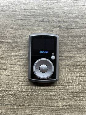 Sandisk Bh0811blfk Sansa Clip 4gb Digital Media Mp3 Player Black Silver Works Great