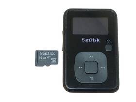 Sandisk Bi1110caxk-8gb Clip Plus 8gb Black Mp3 Player 16gb Microsd Reset Working Great
