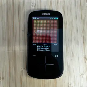 Bi1301ccxk-8gb Sandisk Sansa Fuze 8gb Digital Media Player Mp3 Black Tested Works Only