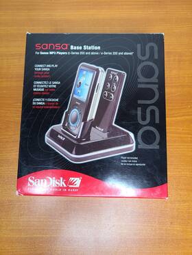 Sandisk Sdamx-bst-a75 Sansa Base Station For Mp3 New Factory Sealed C And E Series 200 Up