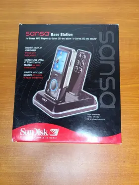 Sdamx-bst-a75 Sandisk Sansa Base Station For Mp3 New Factory Sealed C And E Series 200 Up