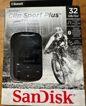 Sdmx-032g-g46k Sandisk Clip Sport Plus 32gb Bluetooth Mp3 Player Fm - Brand New