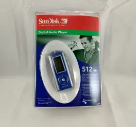 Sdmx1-512-a18 Sandisk New Digital Media Mp3 Player Sdmx1 512mb Fm Radio Voice Recorder