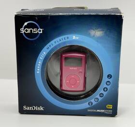 Sandisk Sdmx11r-2048p-a70b Sansa 2gb Mp3 Digital Media Player With Clip New Factory Sealed