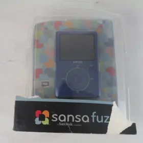 Sdmx14r-008gs-a57 Sandisk Sansa Fuze 4gb Digital Media Mp3 Player Indigo Open Package Microsd Slot