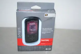Sdmx20r-004gr-a57 Sandisk Sansa Fuze Black Mp3 Player 4 Gb New