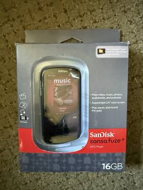 Sandisk Sdmx20r-016gk-a57 Sansa Fuze Black 16 Gb Digital Media Player