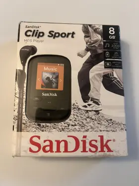 Sdmx24-008g-a46kf Sandisk Clip Sport Mp3 Player 8gb Black - New