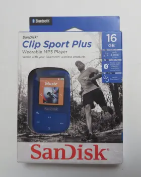 Sdmx24-016g-a46b Sandisk Clip Sport Mp3 Player 16gb Blue Pink New Vintage