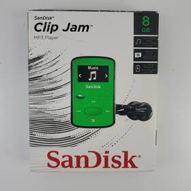 Sandisk Sdmx26-008g-e46g Sansa Clip Jam 8gb Mp3 Player With Fm Radio Green Excellent Condition