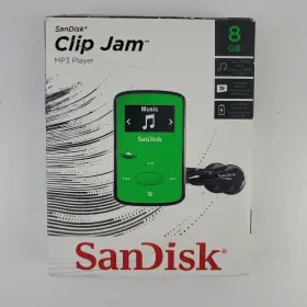 Sdmx26-008g-e46g Sandisk Sansa Clip Jam 8gb Mp3 Player With Fm Radio Green Excellent Condition