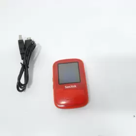 Sdmx28-016g-a46k Sandisk 16gb Clip Sport Plus Mp3 Player Red Missing Belt Button Wear