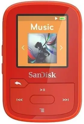 Sdmx28-016g-g46r-cr Sandisk 16gb Clip Sport Plus Mp3 Player Red - Bluetooth Used Rfb