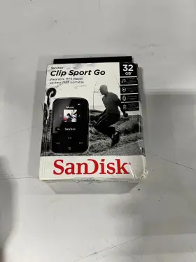 Sdmx30032ge46r Sandisk Clip Sport Go Mp3 Player32gb Radio Fm Black 18h Battery Supports Itunes