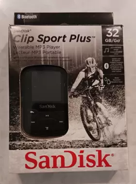 Sdmx32-032g-g46k Sandisk Clip Sport Plus 32gb Mp3 Player - Black
