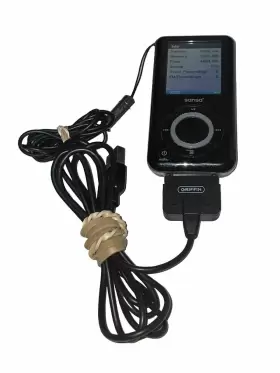 Sdmx4-8192 Sandisk Sansa E280 8gb Version 2 Digital Media Mp3 Player Black. Works Great