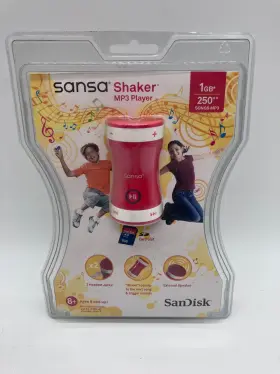 Sdmx9n-1024r-a18 Sandisk New Sealed Sansa Shaker Mp3 Player 1gb 250 Songs