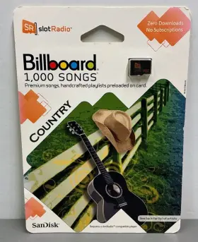 Sdsr-11350-a57 Sandisk Sr Slot Radio Card Billboard 1 000 Songs Country And Oldies
