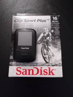 Sandisk Smdx28 Clip Sport Plus Mp3 Player Black Bluetooth 16gb 14.7gb Free Space