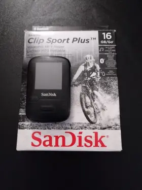 Smdx28 Sandisk Clip Sport Plus Mp3 Player Black Bluetooth 16gb 14.7gb Free Space