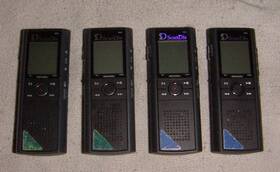 Scandis Fsv-510 Lot Of 4 Plus Voice Recorders Black