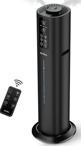Asn13-bla-us Sejoy 8l Cool Mist Ultrasonic Humidifier Essential Oil Large Room Remote Control