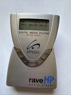 Mp2000 Sensory Science 1999 Rave Mp Mp3 Media Player Working Unit Only