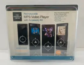 Sharper Image 694202102954 The Rechargeable Mp3 Video Player With Accessory Kit 1gb 2007 Nip