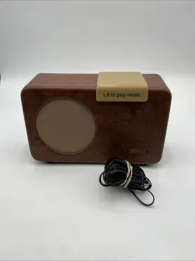 Pa-481-walnut402 Simpl Simple Music Player Lift To Play One Touch For Alzheimers/dementia Walnut Tested