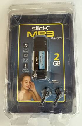 Slick Mp305-1 Music Stick Mp3 Player / Voice Recorder 2gb Equalizer Mp305-2 New