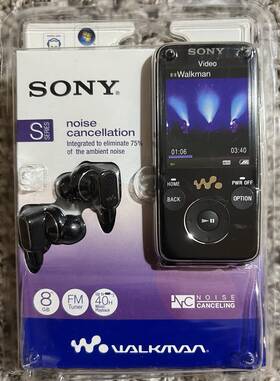 Sony 027242747524 Walkman Nwz-s738f 8gb Fm Tuner Noise Cancel 40hr New Old Stock Accessories