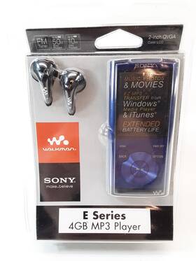 Sony 027242806498 Rare New Sealed Walkman Blue Nwz-e353 Digital Media Player Mp3 E-series