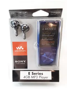 Nwz-e353 Sony 027242806498 Rare New Sealed Walkman Blue Digital Media Player Mp3 E-series