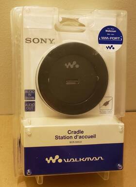 Sony Bcr-nwu3 New Walkman Cradle With Wm-port Audio In/out Factory Sealed
